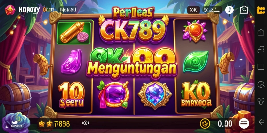 Screenshot CK789 menampilkan gameplay slot yang menarik dan dinamis.