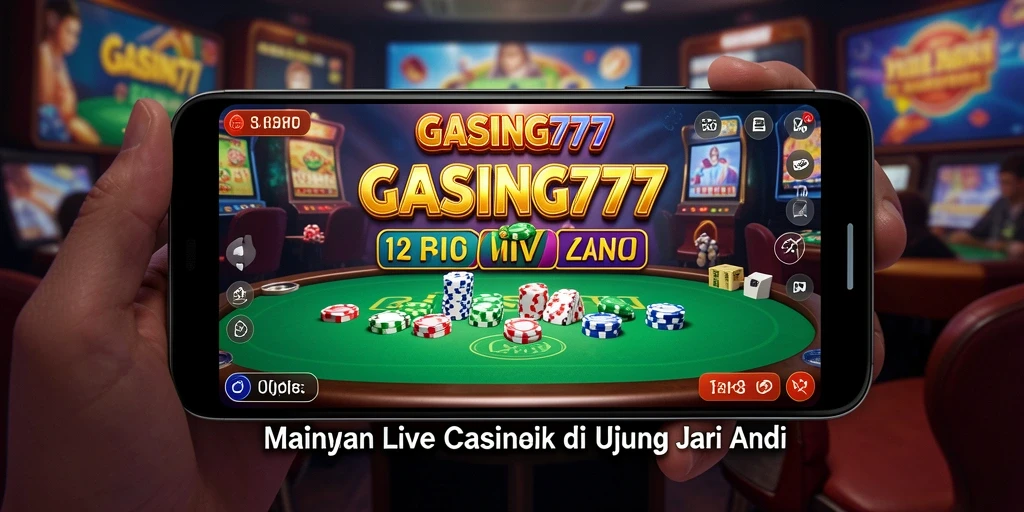 Tampilan gameplay Live Casino GASING777 yang mengasyikkan dan interaktif.