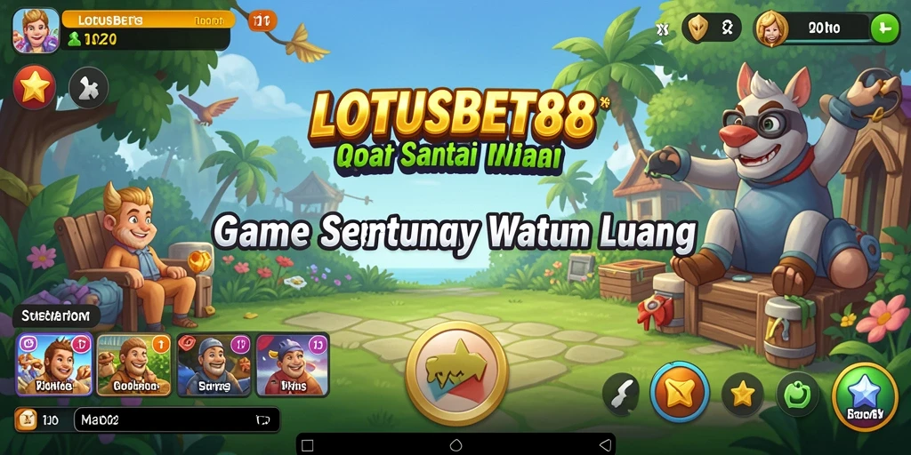 Screenshot LOTUSBET88 menunjukkan momen seru saat bermain game Casual.