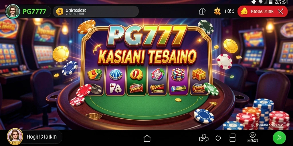 Screenshot menunjukkan gameplay menegangkan dan menarik dari PG777.