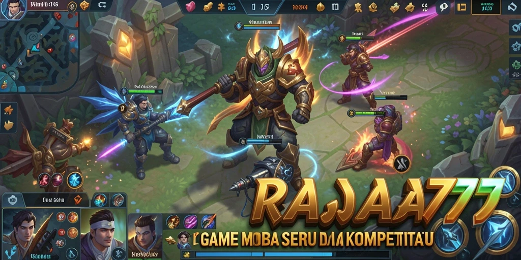 Tampilan gameplay RAJA777 yang menegangkan dengan karakter dan strategi yang menarik.